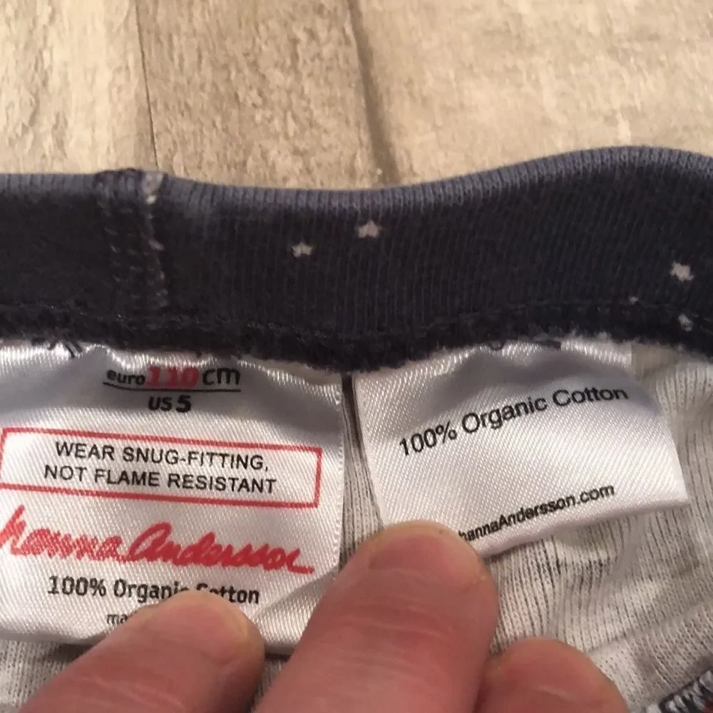 Hanna Andersson Santa Pajamas Organic Pajamas size 5 / 110